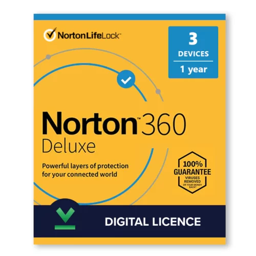 Norton 360 Deluxe | 1 Jahr | 3 Geräte - Digitale Lizenz